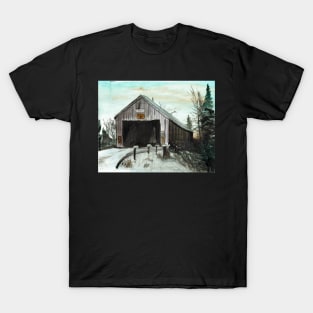 DIGDEGUASH RIVER #6 (Dumbarton covered bridge) T-Shirt